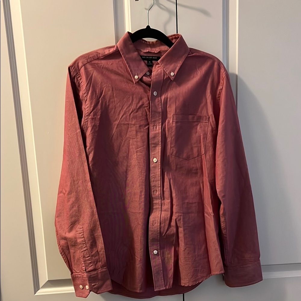 Banana Republic Pink Casual Button Down Shirt